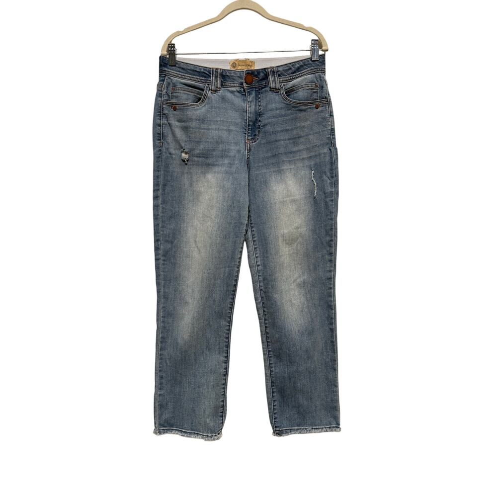 Democracy Jeans Womens Size 8 Straight Leg Light Wash